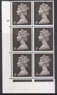 Pre-decimal Machin 4d PVA 2B Head A Perf A Cylinder 13 Dot