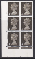 Pre-decimal Machin 4d PVA CB Head B Perf A Cylinder 15 Dot