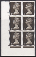 Pre-decimal Machin 4d PVA CB Head B Perf A Cylinder 15 No Dot