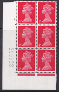Pre-decimal Machin 4d Vermilion PVA CB Head A Perf A Cylinder 4 No dot - MNH