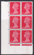 Pre-decimal Machin 4d Vermilion PVA CB Head B Perf A Cylinder 15 No Dot - MNH