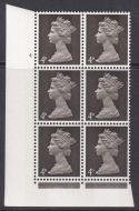 Pre-decimal Machin Deep sepia 4d Gum Arabic 2B Head B Perf F(L) Cyl 4 No Dot