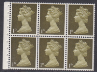 UB1 1d Pre-decimal Machin Booklet Pane Perf Ie(t) UNMOUNTED MINT