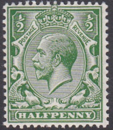 N14(7) ½d Deep Green Royal Cypher UNMOUNTED MINT