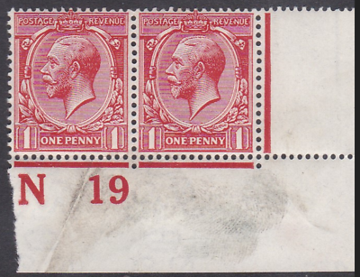 N16(4) 1d Deep Scarlet Royal Cypher N 19 UNMOUNTED MINT MNH