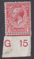 N16(4) 1d Deep Scarlet Royal Cypher G 15 UNMOUNTED MINT MNH