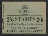 F18 2 6 GPO booklet - June 1954 good perfs UNMOUNTED MINT