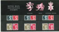 1990 Scotland Wales NI Regional Definitive Pack no.23 Presentation pack