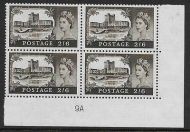 2 6 Bradbury Wilkinson Castles - Cylinder 9A Chalky UNMOUNTED MINT MNH