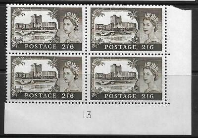 Sg759 No WMark Bradbury Wilkinson Castles 2 6 Cyl Block 13 UNMOUNTED MINT MNH