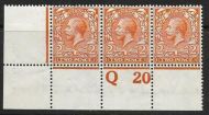 N19(7) 2d Bright Orange Royal Cypher Control Q 20 perf UNMOUNTED MINT