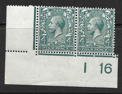 N23(1) 4d Grey Green Royal Cypher control I 16 imperf pair UNMOUNTED MINT