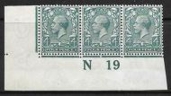 N23(5) 4d Pale Slate Green Royal Cypher control N19 UNMOUNTED MINT