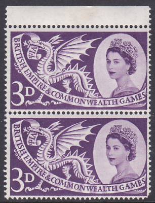 Sg 567a 1958 Commonwealth Games 3d - Listed flaw UNMOUNTED MINT