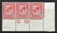N16(3) 1d Scarlet Royal Cypher Control C 13 perf UNMOUNTED MINT