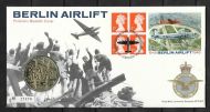 GB 1999 Berlin Airlift Coin Cover first day cover