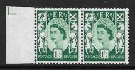 Sg XS22a 1 3 Scotland with variety - Broken Oblique in value UNMOUNTED MINT MNH