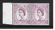 Sg S112a 6d Wilding Violet Narrow band left - 6mm UNMOUNTED MINT