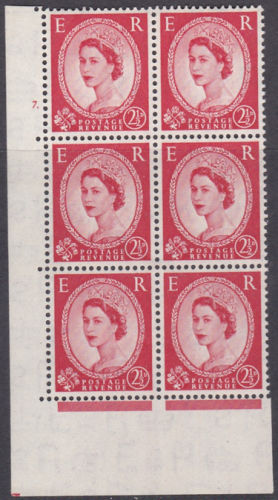 2½d Wilding Tudor Wmk Cylinder 7 Dot perf type A(E I) UNMOUNTED MINT MNH