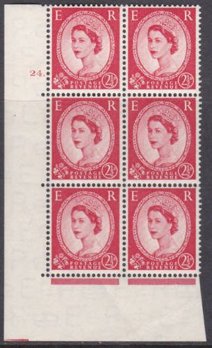 2½d Wilding Tudor Wmk Cylinder 24 Dot perf type A(E I) UNMOUNTED MINT MNH