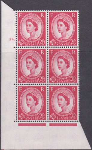 2½d Wilding Multi Crown on Cream Cyl 54 Dot perf A(E I) UNMOUNTED MINT MNH