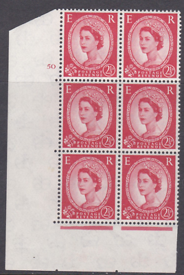 2½d Wilding Multi Crown on White Cyl 50 No Dot perf A(E I) UNMOUNTED MINT