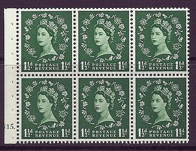 SB65 Wilding booklet pane Wmk Crowns cylinder G15 Dot UNMOUNTED MNT MNH