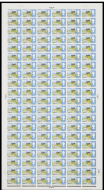 SG691 1966 1 3 Landscapes (ORD) Cylinder 2a2b1C No dot Full Sheet UNMOUNTEDMINT