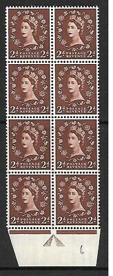 S37g 2d Wilding Edward Crown with - Retouched tadpole Cyl 6 UNMOUNTED MINT