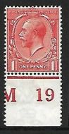 N16(14) 1d Scarlet Vermilion Royal Cypher M19 perf with RPS cert UNMOUNTED MINT