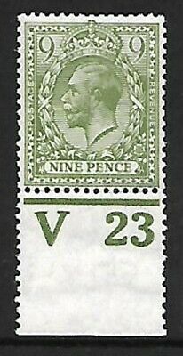 N30(1) 9d Olive Green Royal Cypher Control V23 perf UNMOUNTED MINT
