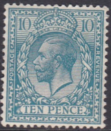 N31(3) 10d Deep Turquoise Blue Royal Cypher No Margin UNMOUNTED MINT MNH