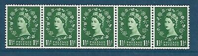 S25 1½d Wilding Tudor Crown Horizontal coil strip UNMOUNTED MINT MNH