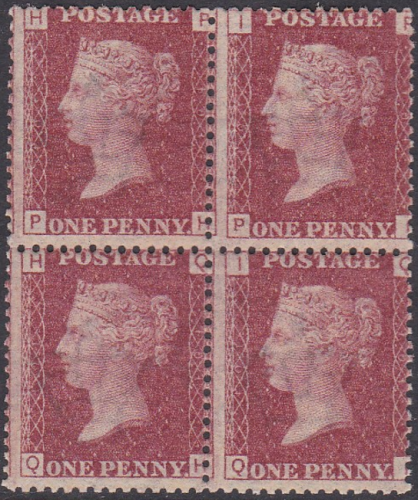Sg43 1d plate 101 Block of four ALL UNMOUNTED MINT