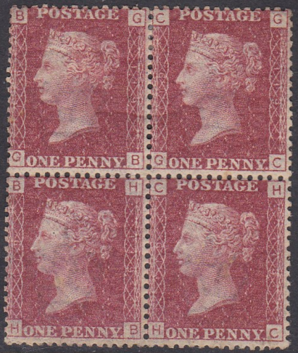 Sg43 1d plate 119 Block of four 1 x M M 3 x UNMOUNTED MINT