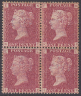 Sg43 1d plate 131 Block of four ALL UNMOUNTED MINT