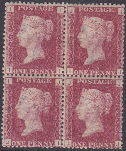 Sg43 1d plate 185 Block of four 2 x M M 2 x UNMOUNTED MINT