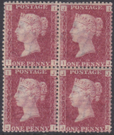 Sg43 1d plate 185 Block of four 2 x M M 2 x UNMOUNTED MINT