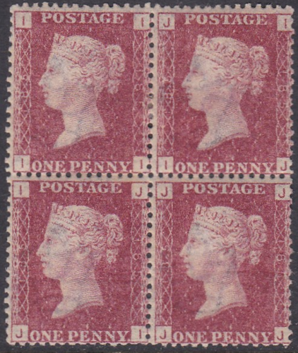 Sg43 1d plate 185 Block of four 2 x M M 2 x UNMOUNTED MINT
