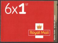 PM55 2017 Windsor Castle 6 x 1st Barcode Booklet - No Cylinder