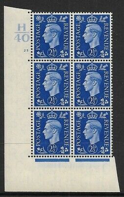 2½d Blue Dark colours H40 23 No Dot perf 5(E I) UNMOUNTED MINT