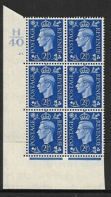 2½d Blue Dark colours H40 23 Dot perf 5(E I) UNMOUNTED MINT