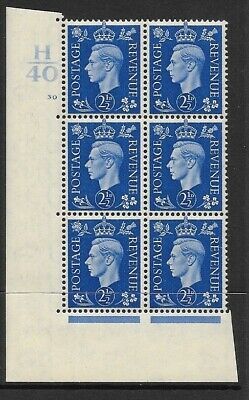 2½d Blue Dark colours H40 30 No Dot perf 5(E I) UNMOUNTED MINT