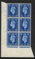 2½d Blue Dark colours H40 25 Dot perf 5(E I) UNMOUNTED MINT