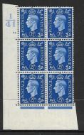 2½d Blue Dark colours I41 44 Dot perf 5(E I) UNMOUNTED MINT