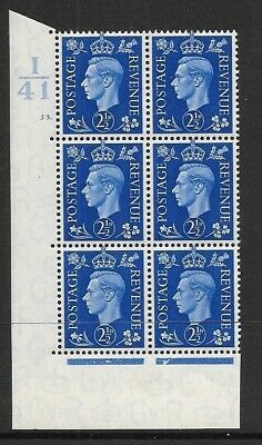 2½d Blue Dark colours I41 53 Dot perf 5(E I) UNMOUNTED MINT