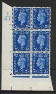 2½d Blue Dark colours I41 58 Dot perf 5(E I) UNMOUNTED MINT