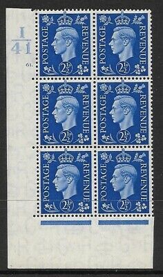 2½d Blue Dark colours I41 61 Dot perf 5(E I) UNMOUNTED MINT