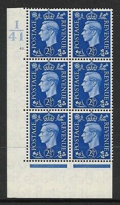 2½d Blue Dark colours I41 62 Dot perf 5(E/I) UNMOUNTED MINT