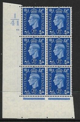 2½d Blue Dark colours I41 63 No Dot perf 5(E I) UNMOUNTED MINT
